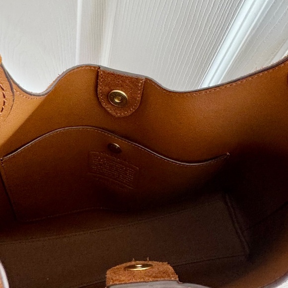 Coach Brooklyn 28 in Warm Brown Suede - Picture 4 of 6